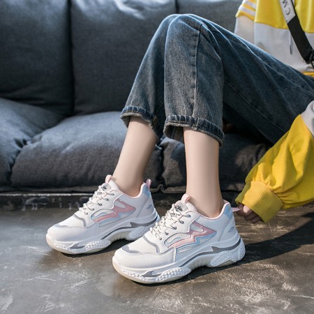 Breathable Flying Woven Women's Hollow Running Shoes Summer New Sports Casual Shoes